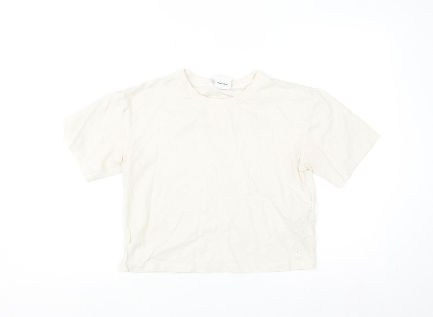 Gym+Coffee Women's Beige XS Relaxed Cotton T-Shirt