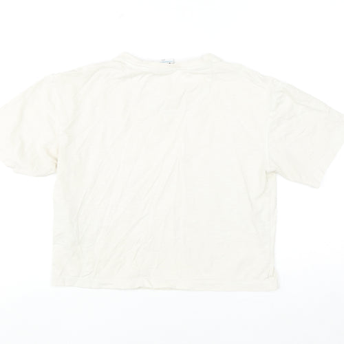Gym+Coffee Women's Beige XS Relaxed Cotton T-Shirt