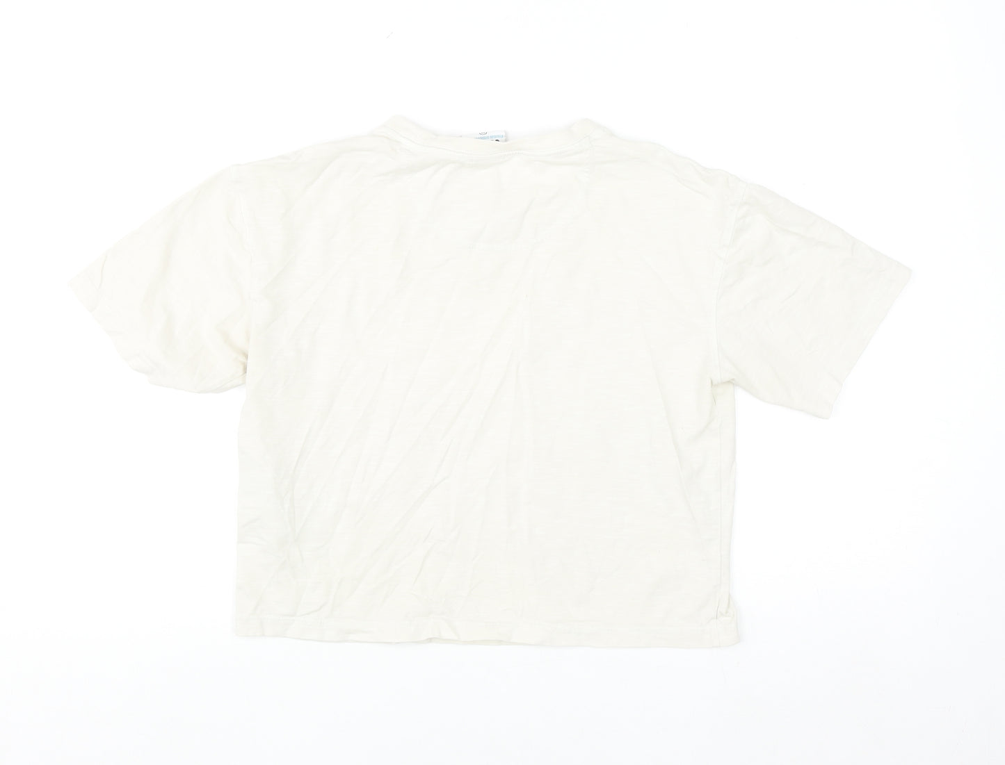 Gym+Coffee Women's Beige XS Relaxed Cotton T-Shirt