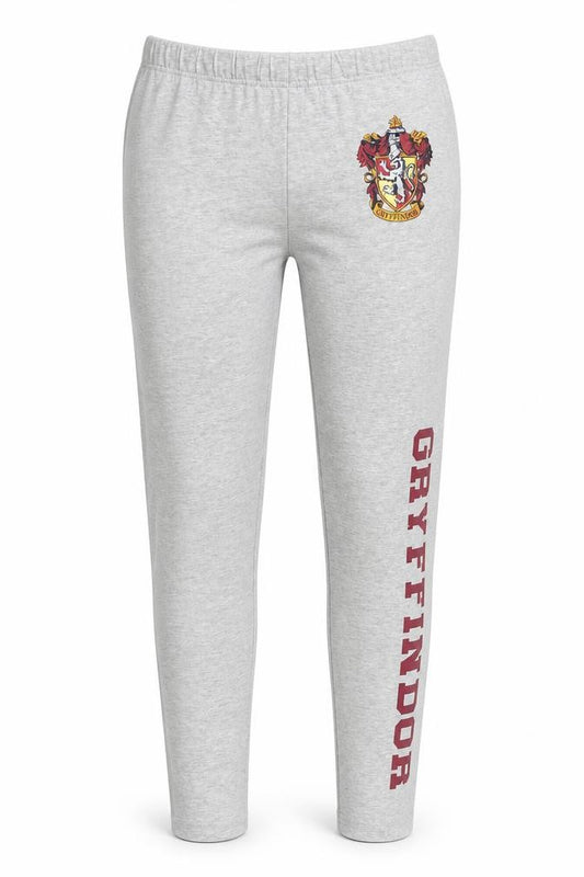 Harry Potter Gryffindor Grey Womens Leggings Size 12 Elastic Waist