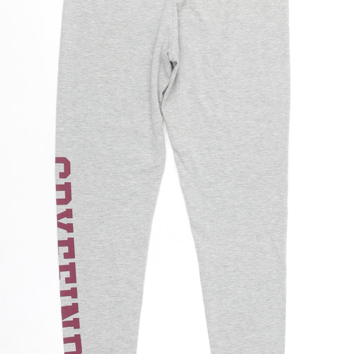 Harry Potter Gryffindor Grey Womens Leggings Size 12 Elastic Waist