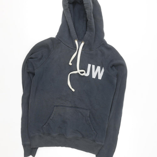 Jack Wills Women's Navy Blue Pullover Hoodie Size 8 Cotton Blend