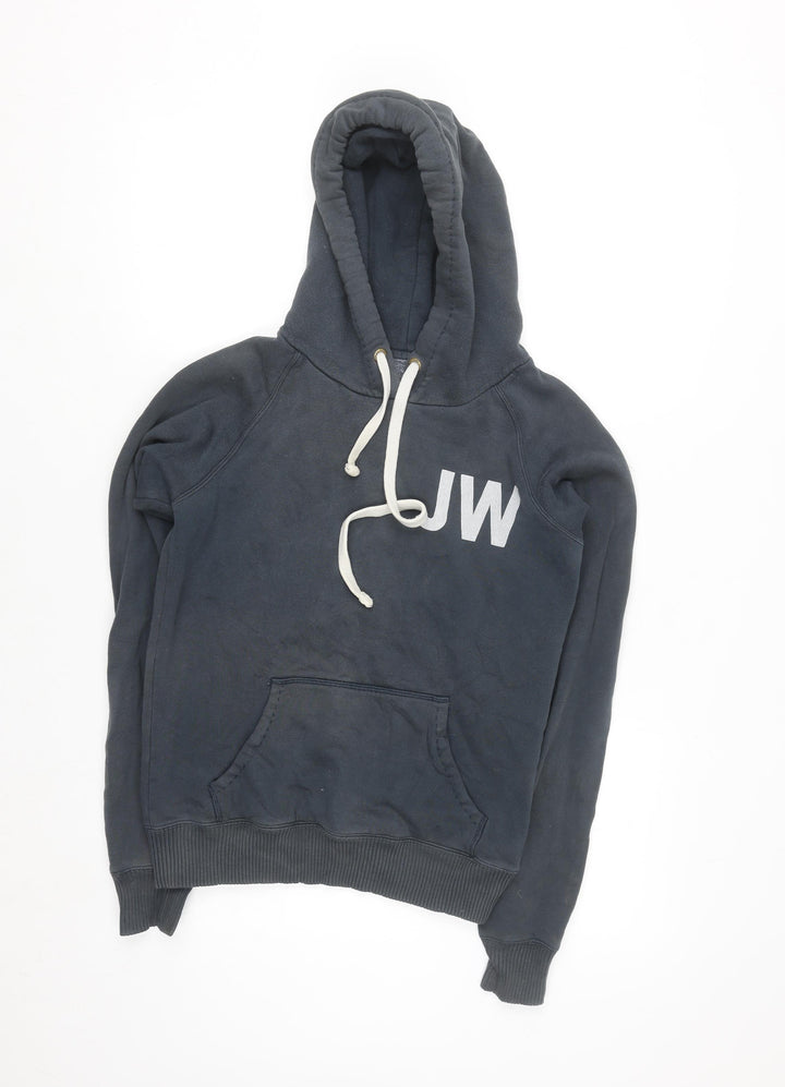 Jack Wills Women's Navy Blue Pullover Hoodie Size 8 Cotton Blend