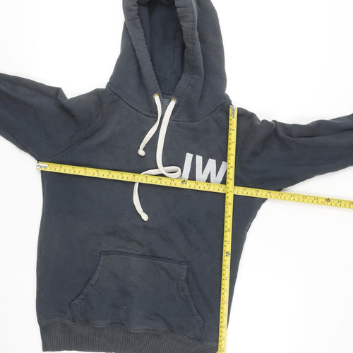 Jack Wills Women's Navy Blue Pullover Hoodie Size 8 Cotton Blend