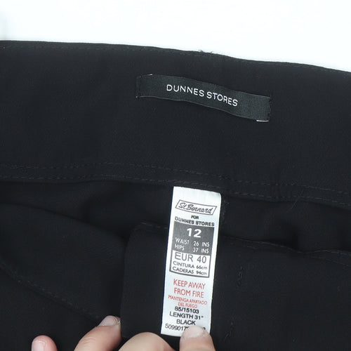 Dunnes Stores Women's Black Size 12 Straight Leg Dress Pants