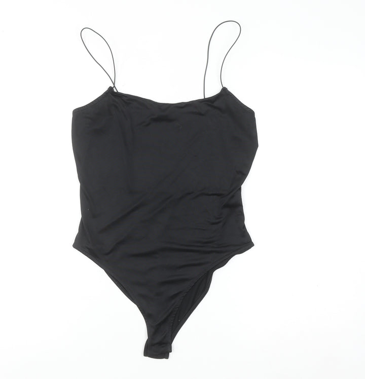 Primark Women's Black Camisole Bodysuit Size 12 Stretch Jersey