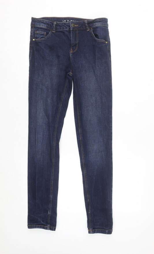 Denim Co Girls Blue Slim Fit Jeans 13-14 Years Dark Wash Stretch