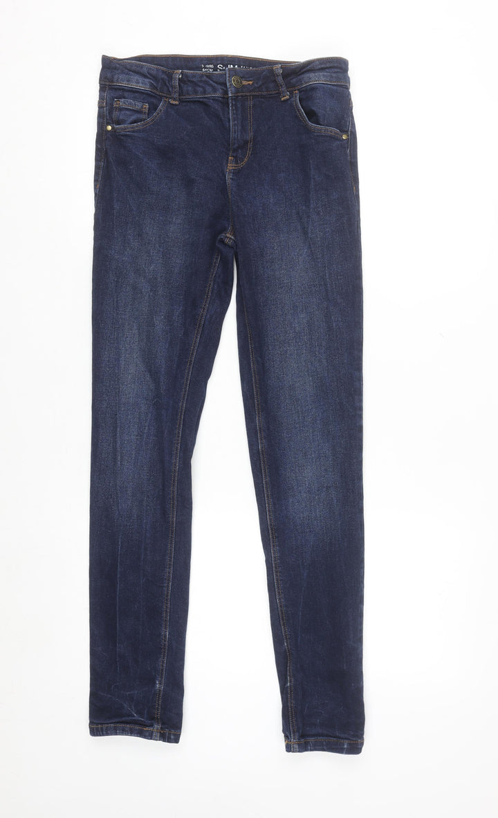 Denim Co Girls Blue Slim Fit Jeans 13-14 Years Dark Wash Stretch