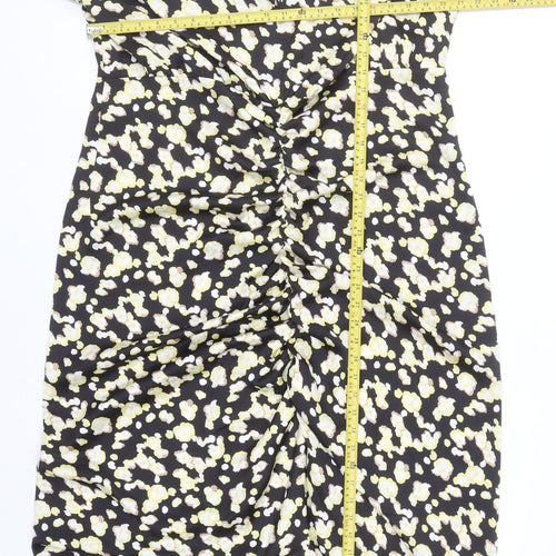 Next Womens Multicoloured Floral Ruched Midi Dress Size 20