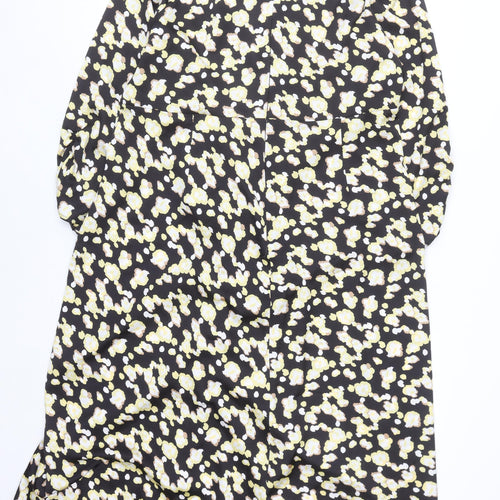 Next Womens Multicoloured Floral Ruched Midi Dress Size 20