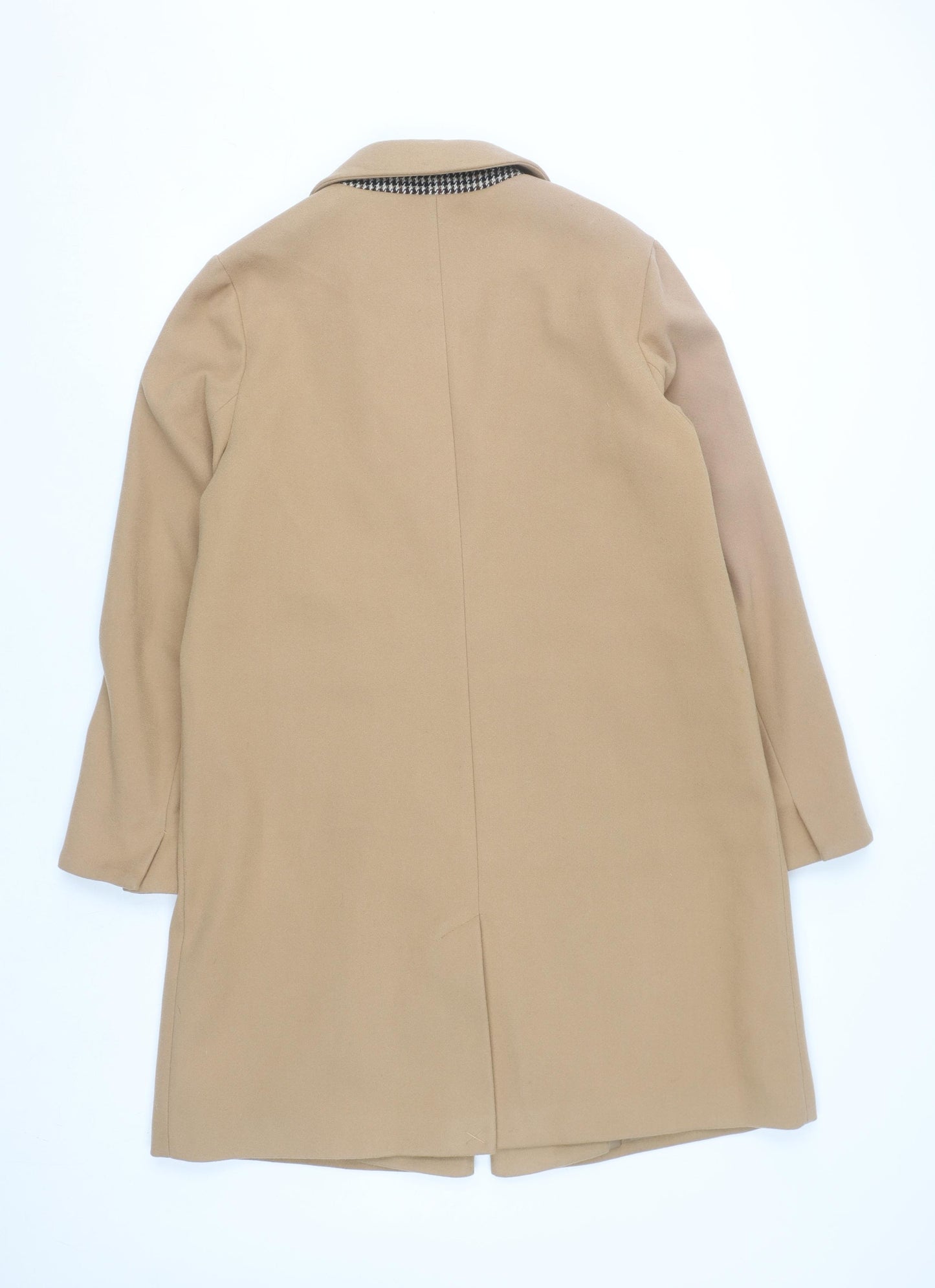 Primark Women’s Beige Wool Blend Mid-Length Overcoat UK 14