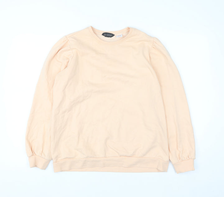 Avenue Women Peach Pullover Sweatshirt Size 12-14 Cotton Blend