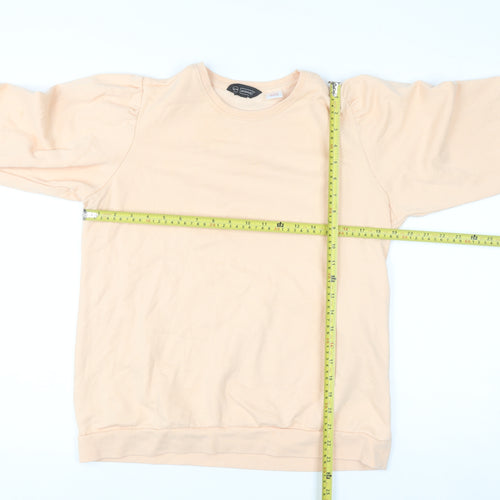 Avenue Women Peach Pullover Sweatshirt Size 12-14 Cotton Blend