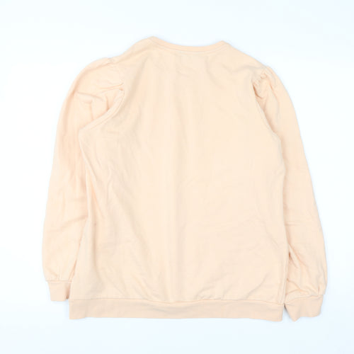Avenue Women Peach Pullover Sweatshirt Size 12-14 Cotton Blend