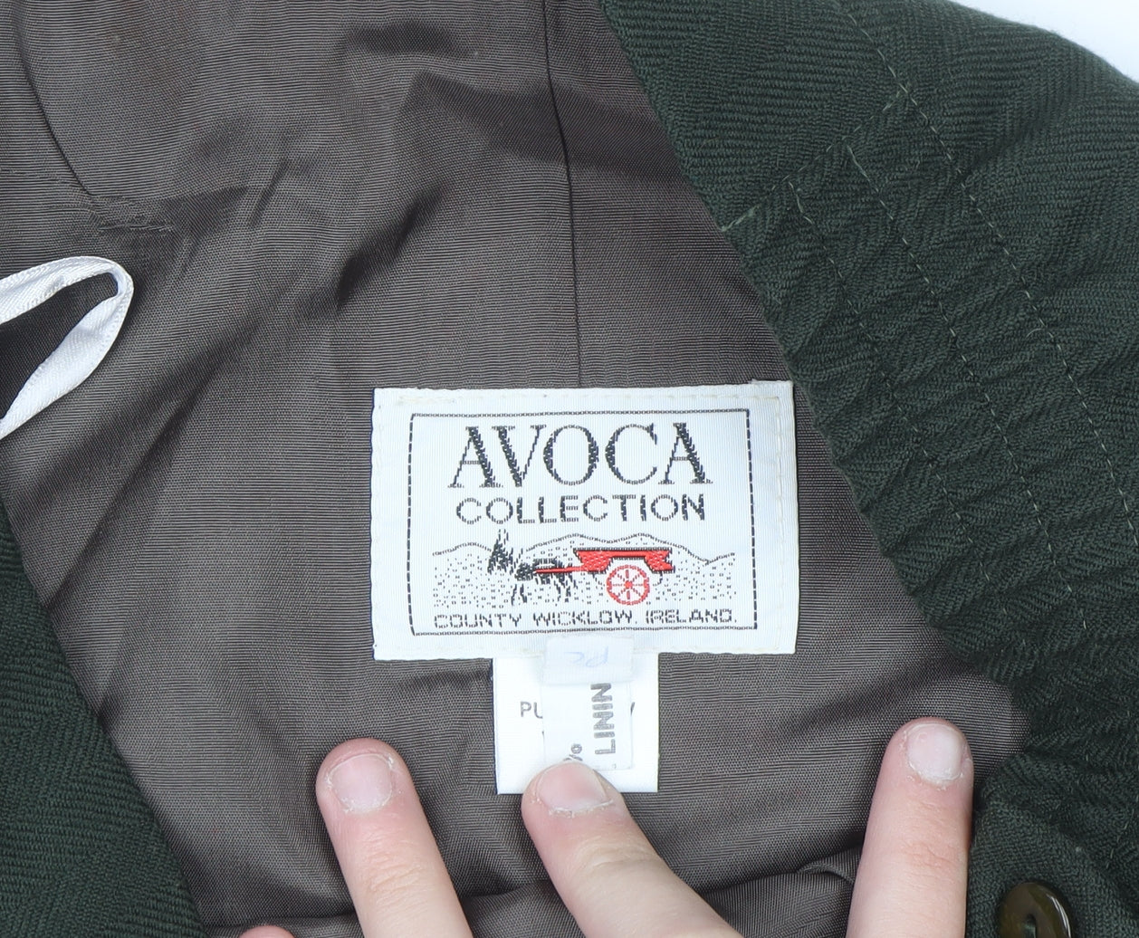 Avoca Women Green Wool Pencil Skirt M Knee Length Workwear