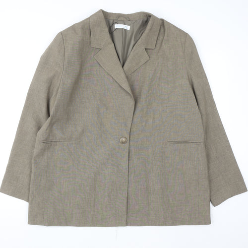 Primark Cares Women’s Beige Single Breasted Blazer XL Polyester