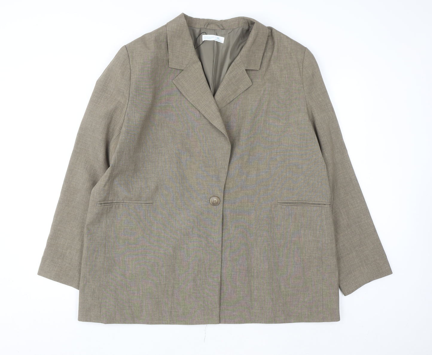 Primark Cares Women’s Beige Single Breasted Blazer XL Polyester