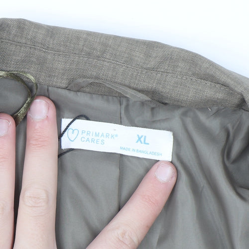 Primark Cares Women’s Beige Single Breasted Blazer XL Polyester