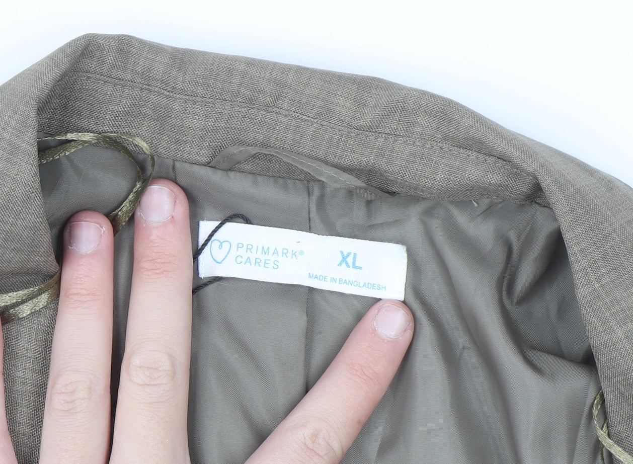 Primark Cares Women’s Beige Single Breasted Blazer XL Polyester