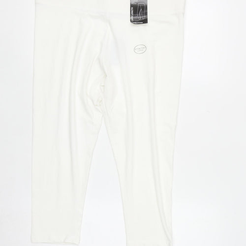 St. Bernard for Dunnes Stores White Cotton Stretch Capri Leggings L