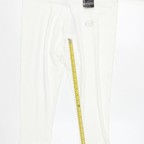 St. Bernard for Dunnes Stores White Cotton Stretch Capri Leggings L