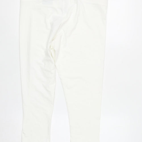 St. Bernard for Dunnes Stores White Cotton Stretch Capri Leggings L