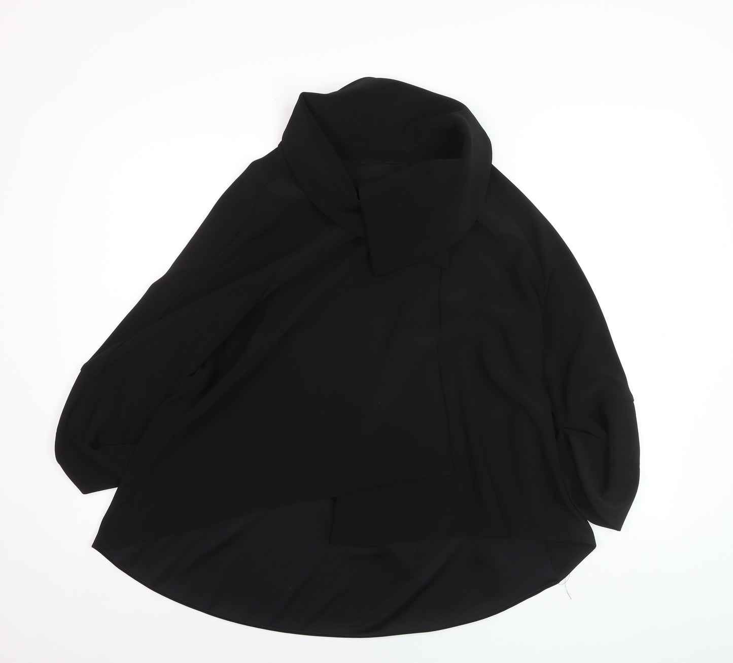 Joseph Ribkoff Women Black Size 10 Cape Jacket Mid-Length Elegant