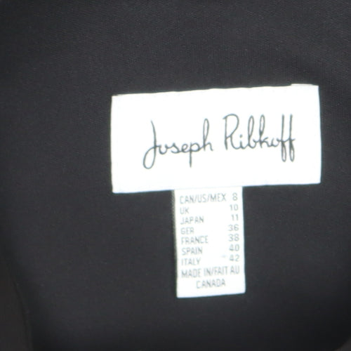 Joseph Ribkoff Women Black Size 10 Cape Jacket Mid-Length Elegant