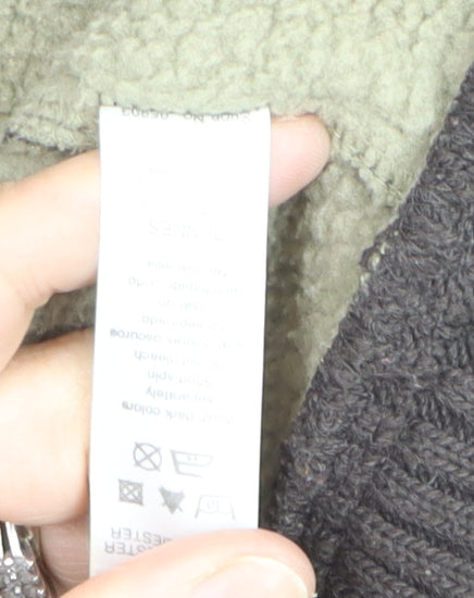 Dunnes Men’s Brown Fleece Full Zip Jumper 2XL Winter Casual