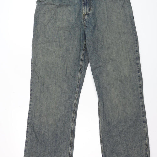 Tommy Hilfiger Men’s Blue Denim Loose Fit Straight Jeans 33x32