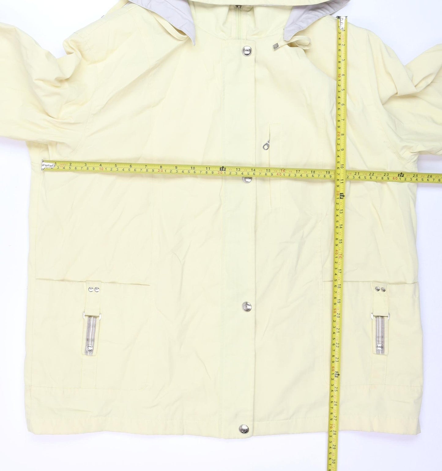Mackintosh New England Women’s Yellow Hooded Rain Coat Jacket XL