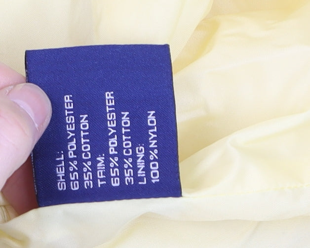 Mackintosh New England Women’s Yellow Hooded Rain Coat Jacket XL