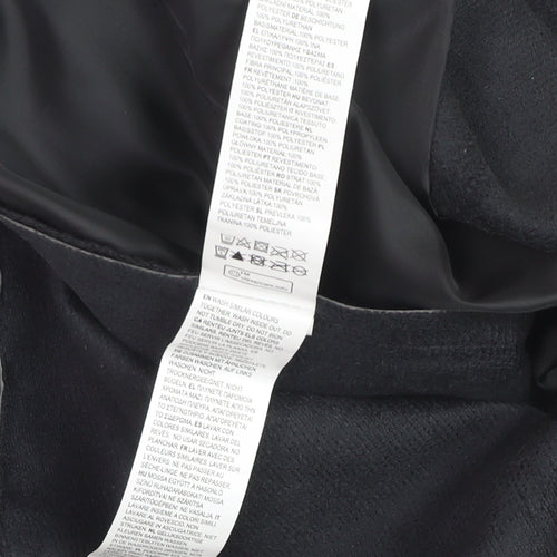 Primark Women Black Faux Leather Paperbag Shorts Size 12