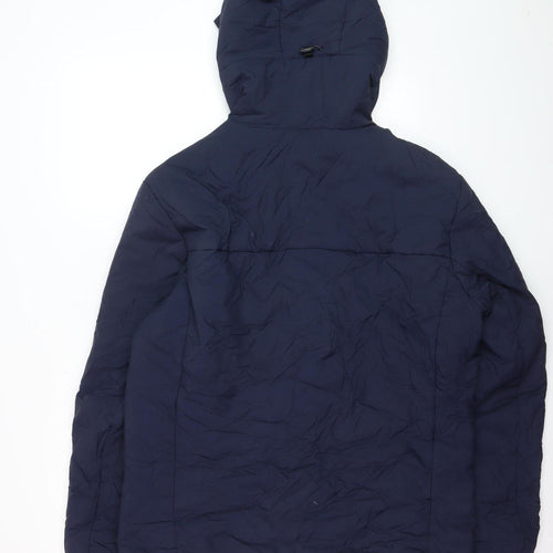 Tommy Jeans Men's Blue Hooded Puffer Jacket Size L Regular Fit