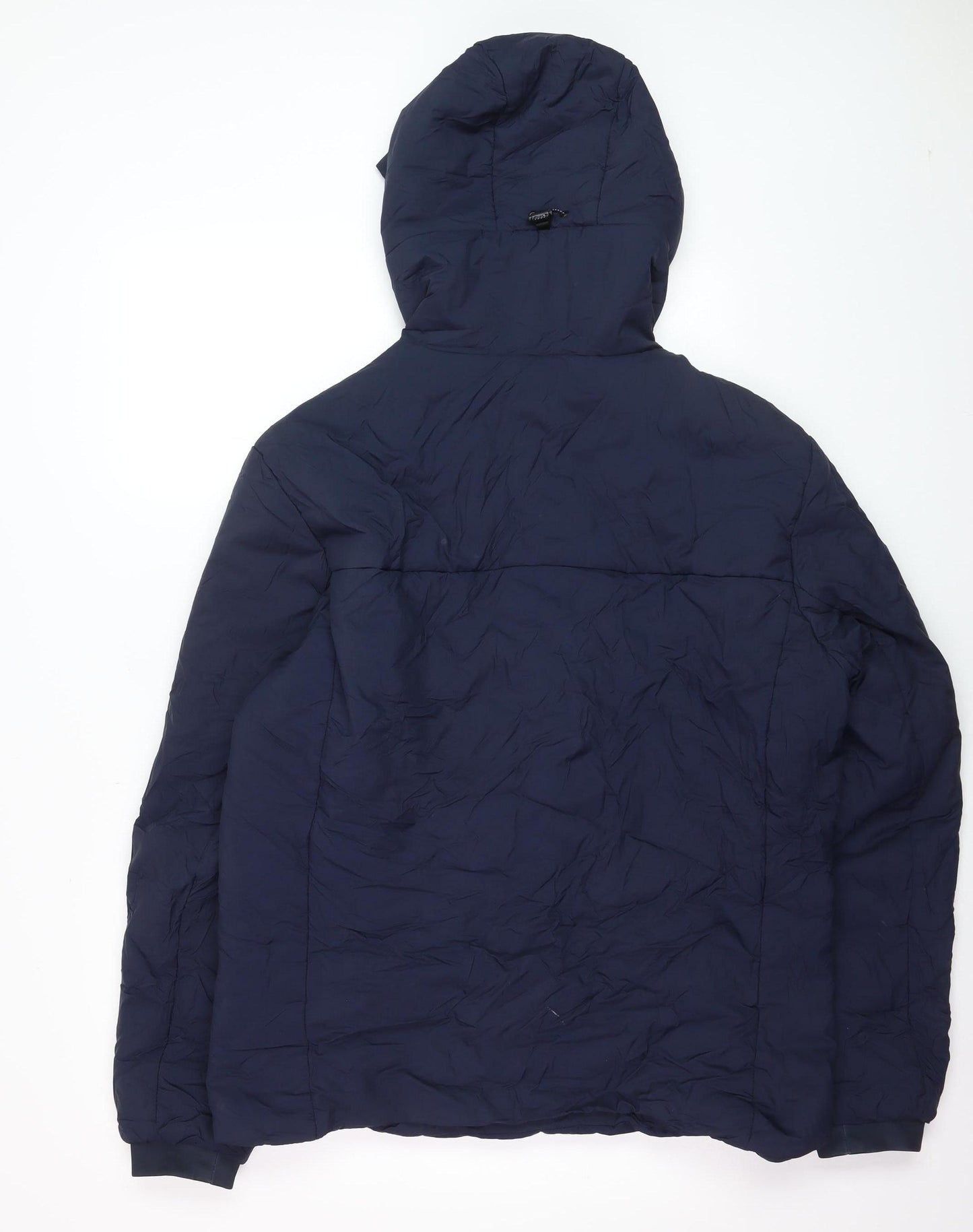 Tommy Jeans Men's Blue Hooded Puffer Jacket Size L Regular Fit