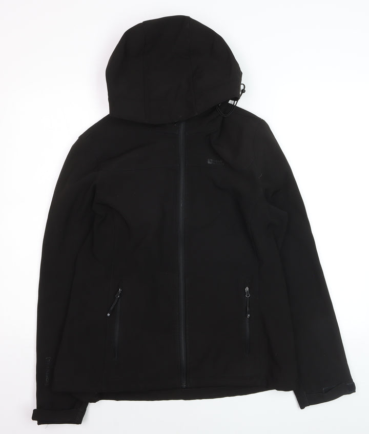 Mountain Warehouse Women's Black Softshell Hooded Jacket UK 14