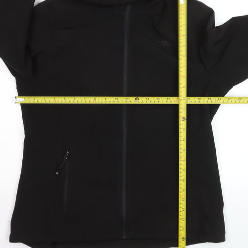 Mountain Warehouse Women's Black Softshell Hooded Jacket UK 14