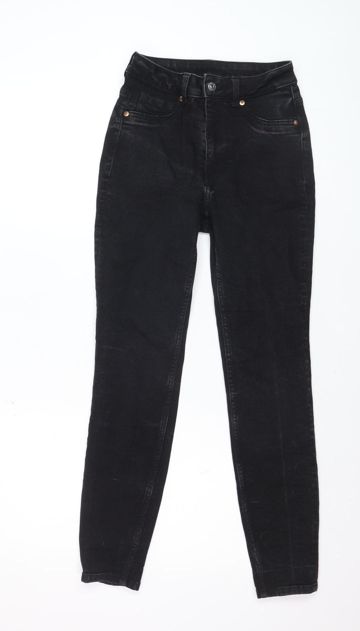 H&M Divided Women's Black Skinny High Rise Stretch Jeans Size 8