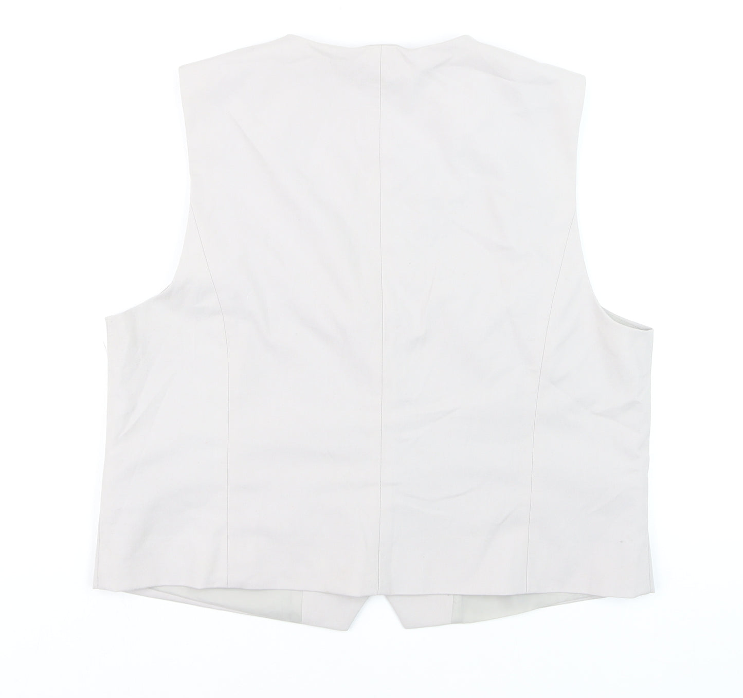 Gallery Womens Beige Suit Waistcoat UK 14 Classic Lined Vest