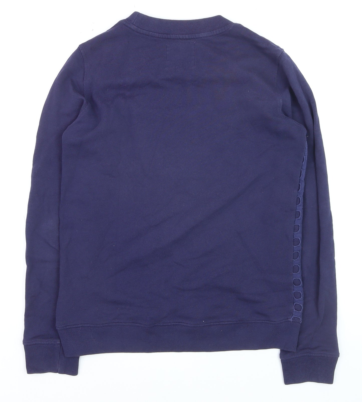 Jack Wills Women's Navy Cotton Crew Neck Long Sleeve Sweatshirt UK 10