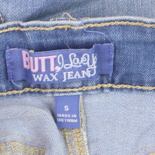 Wax Jean Women's Light Blue Denim Shorts Size S Cuffed 5-Pocket