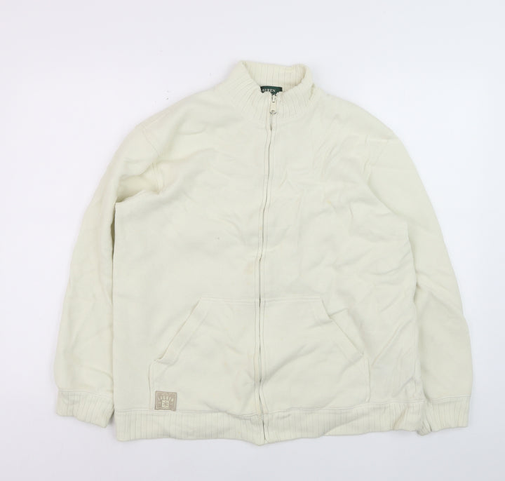 Ralph Lauren Men's Ivory Cotton Full Zip Basic Jacket Size L