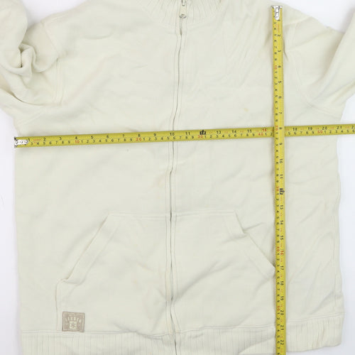 Ralph Lauren Men's Ivory Cotton Full Zip Basic Jacket Size L