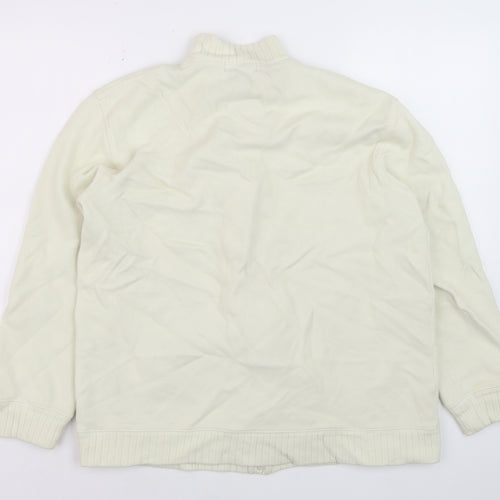 Ralph Lauren Men's Ivory Cotton Full Zip Basic Jacket Size L