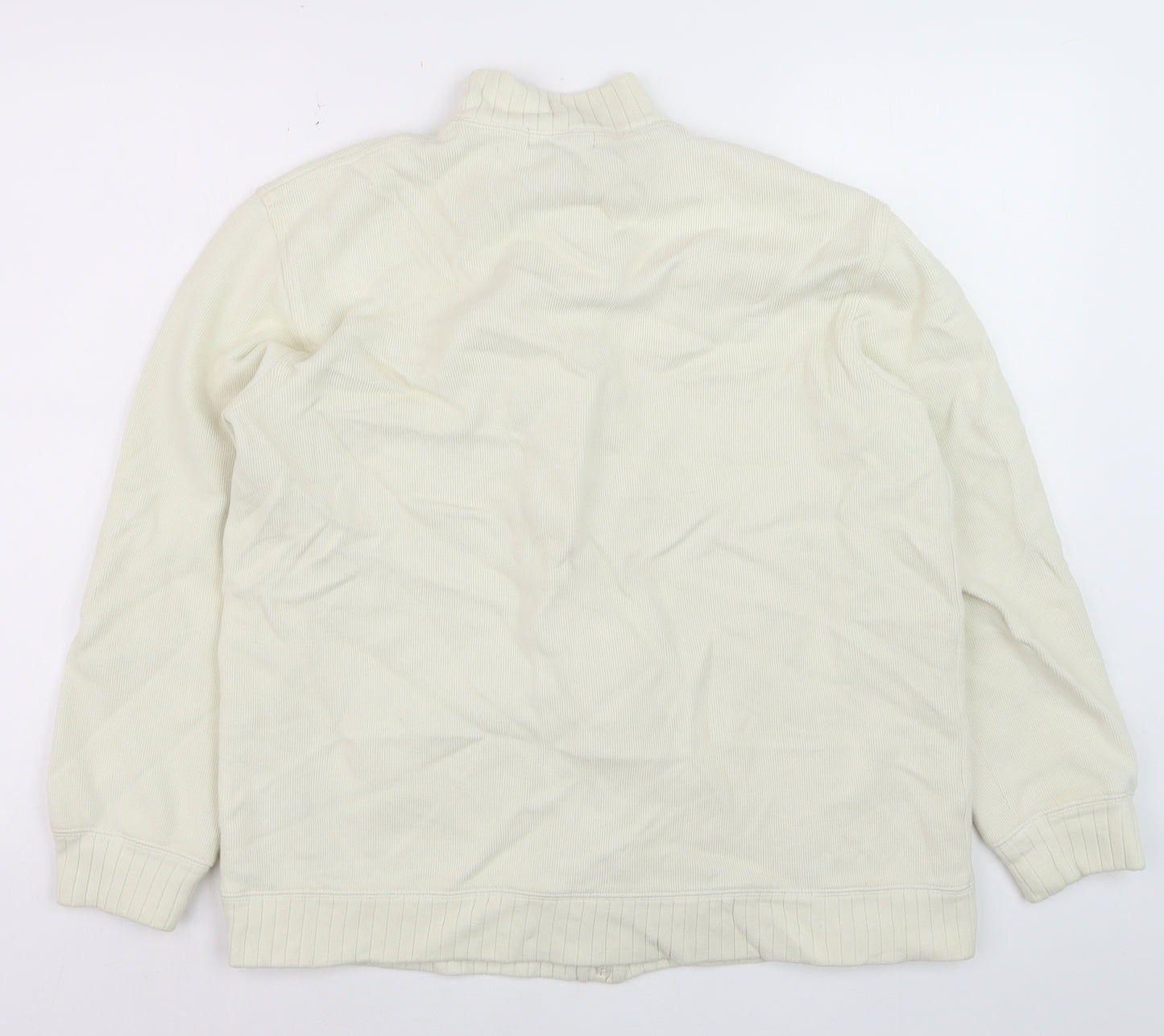 Ralph Lauren Men's Ivory Cotton Full Zip Basic Jacket Size L