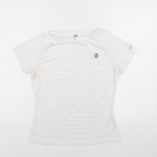 Dare 2b Womens White Short Sleeve Active T-Shirt Size 8