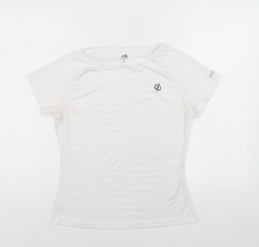 Dare 2b Womens White Short Sleeve Active T-Shirt Size 8