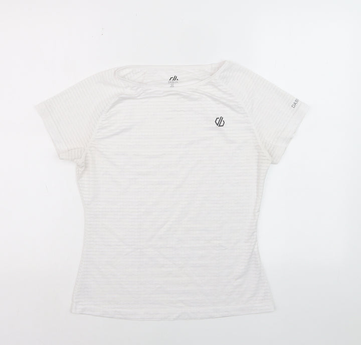 Dare 2b Womens White Short Sleeve Active T-Shirt Size 8