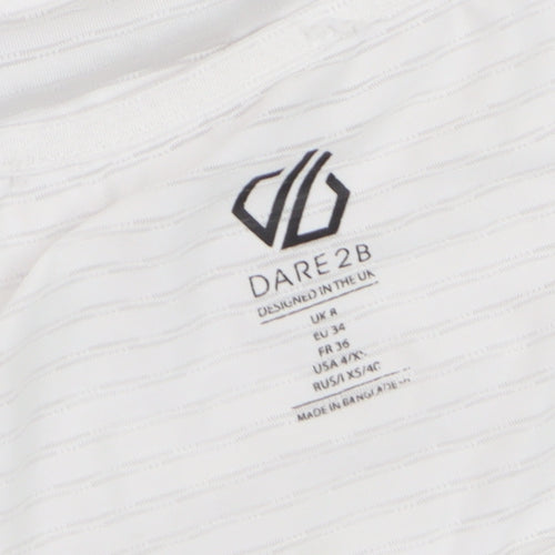 Dare 2b Womens White Short Sleeve Active T-Shirt Size 8