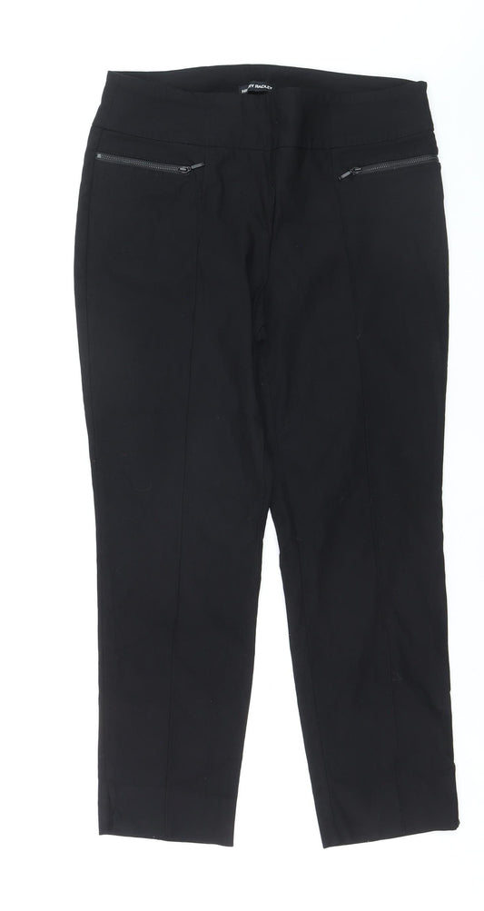 Hilary Radley Women's Black Cropped Stretch Trousers Size 14